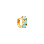 Load image into Gallery viewer, Turquoise Huggies
