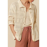 Load image into Gallery viewer, Crochet Knit Shirt - Crudo
