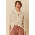 Load image into Gallery viewer, Crochet Knit Shirt - Crudo
