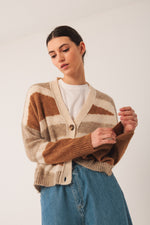 Load image into Gallery viewer, Intarsia Cardigan
