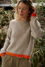 Load image into Gallery viewer, Bicolour Knitted Sweater
