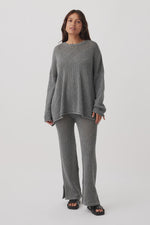 Load image into Gallery viewer, Ezra Pant - Dark Grey Marle
