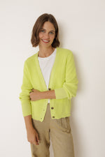 Load image into Gallery viewer, Cardigan Sweater - Yellow
