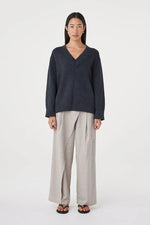 Load image into Gallery viewer, Zenya Sweater - Dark Grey Marle
