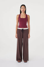 Load image into Gallery viewer, Tully Pant - Espresso &amp; Cream
