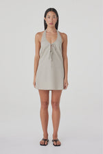 Load image into Gallery viewer, Joni Mini Dress - Taupe Stripe
