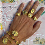 Load image into Gallery viewer, Beldi Bracelet with Multi Tourmaline on cord
