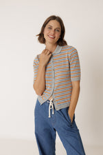Load image into Gallery viewer, Stripe Knit Polo
