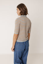 Load image into Gallery viewer, Stripe Knit Polo
