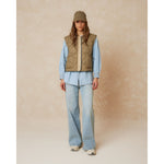 Load image into Gallery viewer, Quilted Short Coat/Vest - Khaki
