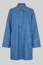 Load image into Gallery viewer, Cornelia Denim Tunic Dress - Blue Denim
