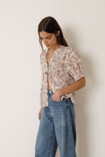 Load image into Gallery viewer, Ruffle Shirt - Lychee
