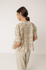 Load image into Gallery viewer, Ruffle Shirt - Khaki
