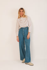 Load image into Gallery viewer, Embroidered Poplin Shirt - White
