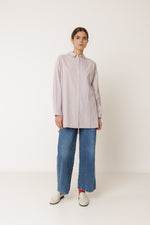 Load image into Gallery viewer, Long Striped Shirt - Mauve
