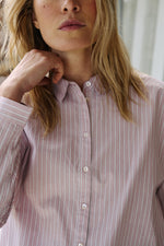 Load image into Gallery viewer, Long Striped Shirt - Mauve
