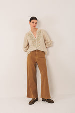Load image into Gallery viewer, Embroidered Floral Shirt
