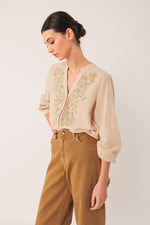 Load image into Gallery viewer, Embroidered Floral Shirt

