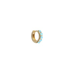 Load image into Gallery viewer, Blue Opal Crystal Huggies
