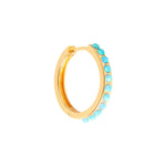Load image into Gallery viewer, Blue Opal Crystal Maxi Hoops
