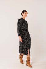 Load image into Gallery viewer, Oversized Polka Dot Shirt Dress
