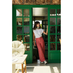 Load image into Gallery viewer, Window Pane Check Pants - Watermelon
