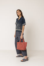 Load image into Gallery viewer, Pleated Pinstripe Trouser
