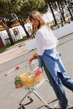 Load image into Gallery viewer, Oversized Striped Poplin Shirt
