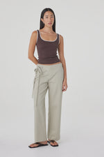 Load image into Gallery viewer, Lucia Tie Pant - Light Sage
