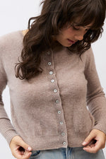 Load image into Gallery viewer, Essential Slim Cardigan - Toast

