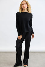 Load image into Gallery viewer, Reversible Button Cardigan - Black

