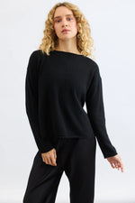 Load image into Gallery viewer, Reversible Button Cardigan - Black
