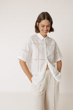 Load image into Gallery viewer, Lace Poplin Shirt
