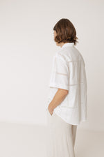 Load image into Gallery viewer, Lace Poplin Shirt

