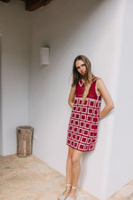 Load image into Gallery viewer, Crochet Mini Dress - Red
