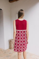 Load image into Gallery viewer, Crochet Mini Dress - Red
