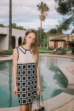 Load image into Gallery viewer, Crochet Mini Dress - Black
