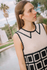 Load image into Gallery viewer, Crochet Mini Dress - Black
