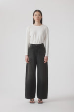 Load image into Gallery viewer, Claudia High Wide Relaxed Jean - Vintage Black

