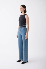 Load image into Gallery viewer, Ellie Super High Rise - Meridian Mid Blue
