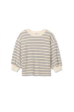 Load image into Gallery viewer, Roxy - Terry Bubble Sleeve Cobalt/Sugar Stripe
