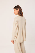 Load image into Gallery viewer, Seawool V-Neck Cardigan - Beige
