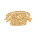 Load image into Gallery viewer, Kasbah Ring set with facet Aqua Chalcedony
