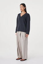 Load image into Gallery viewer, Zenya Sweater - Dark Grey Marle
