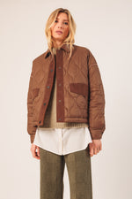 Load image into Gallery viewer, Retro Style Quilted Jacket
