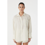 Load image into Gallery viewer, Rae Shirt - Olive Stripe
