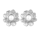 Load image into Gallery viewer, Perdita Studs with Pearl - Sterling Silver
