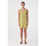 Load image into Gallery viewer, Onda Shift Dress - Matcha Wave
