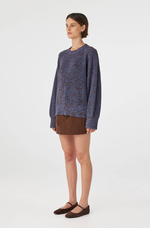 Load image into Gallery viewer, Solene Sweater - Chocolate &amp; Royal Multi
