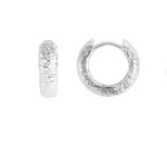 Load image into Gallery viewer, Antique Silver Huggies
